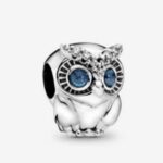 CZ OXIDIZE OWL BEAD