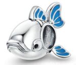 CZ ENAMEL PUFF FISH BEAD