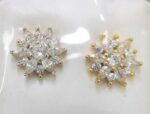 CZ SPARKING ROUND EARRING