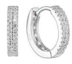 CZ SMALL HOOP EARRING 16.0mm