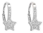 CZ LIVER BACK STAR EARRING