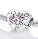 CZ HEART BEAD