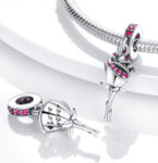 CZ LOVE FOR EVER ROSE CHARM