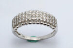 CZ 3 ROW BAND RING