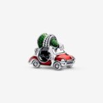 CZ ENAMEL CHRISTMAS TREE ON A CAR BEAD