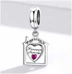 CZ HOUSE WITH HEART CHARM