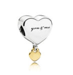 2 COLOR HEART BEAD YOU & ME