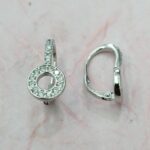 CZ EARRING ON A LEVER BACK