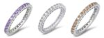 ETERNITY RING COME IN AMETHYST, CHAMPAIGN AND WHITE CZ