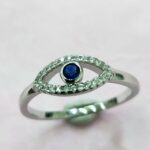 CZ EVIL EYE RING