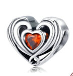 CZ HEART BEAD