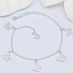 CZ CLOVERS CHARM BRACELET