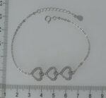 CZ HEARTS BRACELET ADJUSTABLE