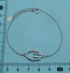 CZ HAMSA BRACELET ADJUSTABLE