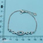 CZ LINK AND INFINITY BRACELET ADJUSTABLE