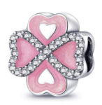CZ ENAMEL CLOVER BEAD