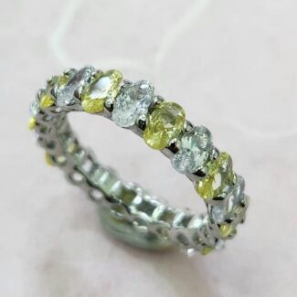 ETERNITY CZ RING WITH COLOR STONES