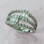 CZ RING WITH CZ HEADS