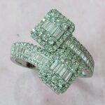 CZ RING WITH TWO CANTER STONE