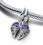 CZ TWO ANGLE WING CHARMS