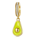 CZ ENAMEL AVOCADO CHARM