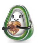 CZ ENAMEL AVOCADO BEAD
