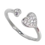 CZ RING WITH TWO HEARTS