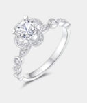 CZ RING OVAL CENTER STONE