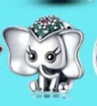 CZ ELEPHANT BEAD