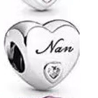 CZ NAN HEART SHAPE BEAD