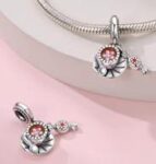 CZ ENAMEL COFFEE CUP CHARM