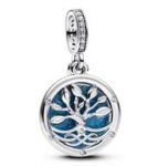 CZ ENAMEL TREE OF LIFE CHARM