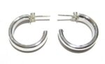 RECTANGLE HOOP EARRING 4X30mm