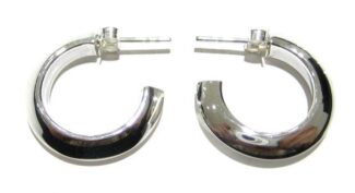TRIANGLE HOOP EARRING 4X30mm
