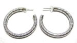 TWISTED HOOP EARRING 4X30mm