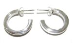 SQUARE TUB HOOP EARRING 3X20mm