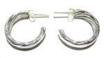 TWISTED TUBE HOOP EARRING 5X20mm
