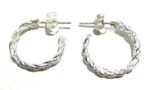 TWISTED ROPE  HOPE EARRING 30mm