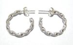 TWISTED ROPE  HOPE EARRING 25mm