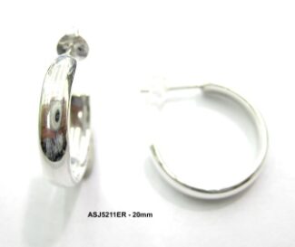 PLAIN HOOP EARRING 3X40mm