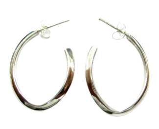 OVAL TUBE EARRING 5X30MM