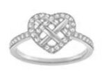 CZ HEART RING