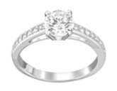 CZ WITH CENTER STONE RING