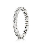 CZ HEART ETERNITY RING