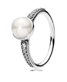 CZ WITH CENTER STONE MOP RING