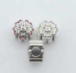 MICRO SETTING CZ  FLOWER BEAD