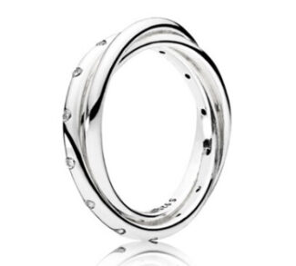 MICRO SETTING CZ DOUBLE BAND RING