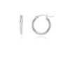 PLAIN HOOP EARRING WHIT LATCH 2X10MM