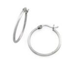 PLAIN HOOP EARRING WHIT LATCH 2X35MM