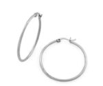 PLAIN HOOP EARRING WHIT LATCH 2X40MM